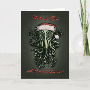 Cthulhu Claus (Karte mit Innen-Gruß) Feiertagskarte