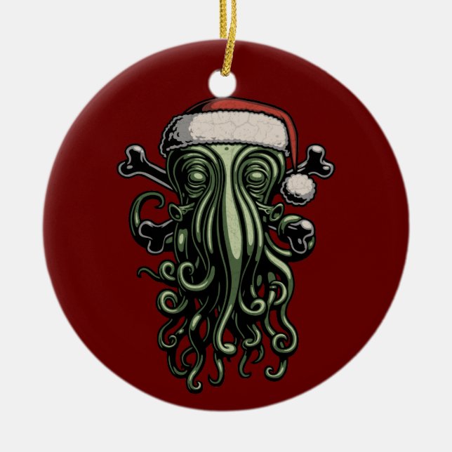 Cthulhu Claus Keramikornament (Vorne)