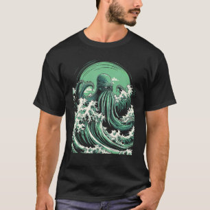 Cthulhu - Das große Monster von Kanagawa T-Shirt