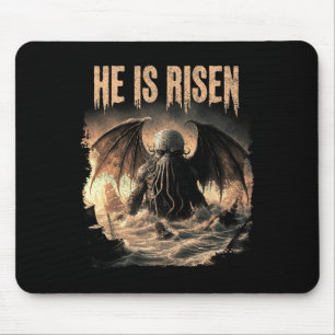Cthulhu, Er Ist Erstanden, Vintage-Oster-Horror Ct Mousepad