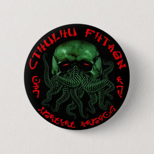 Cthulhu Fhtagn Knopf Button