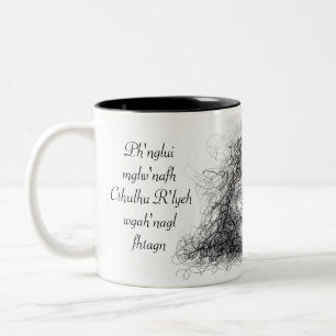 Cthulhu Fhtagn Zweifarbige Tasse