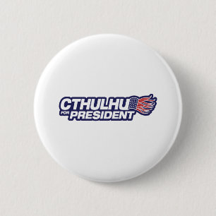 Cthulhu für Präsident Button