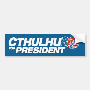 Cthulhu für Präsidenten Autoaufkleber