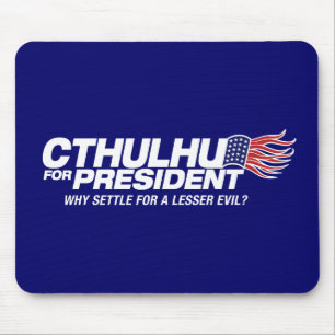 cthulhu für Präsidenten - warum Bank für ein we Mousepad