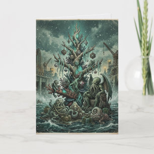 Cthulhu Grusel-Weihnachtsfeier Karte