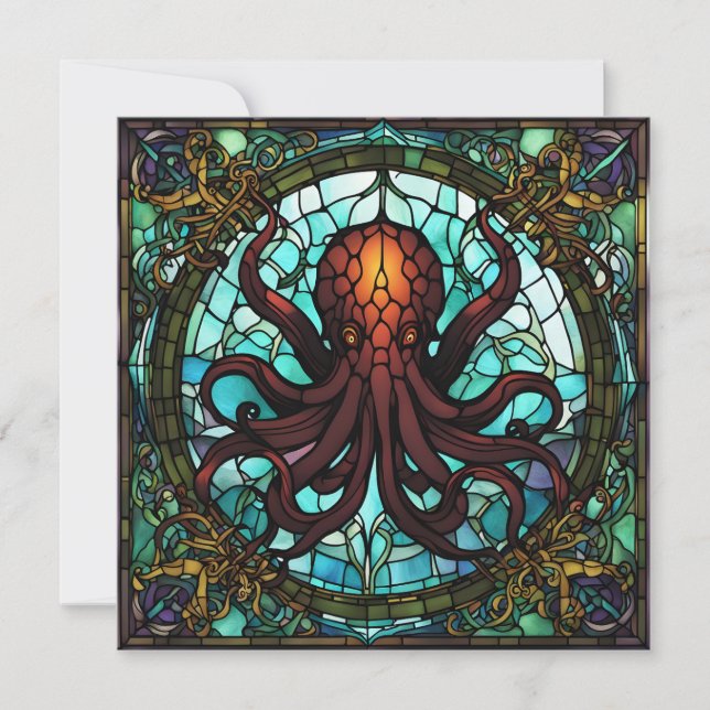 Cthulhu Hartglas Einladung (Vorderseite)