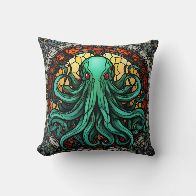 Cthulhu Hartglas Kissen (Vorderseite)