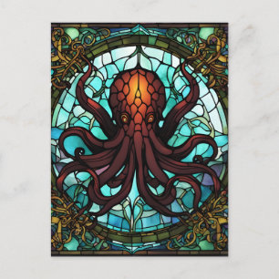 Cthulhu Hartglas Postkarte