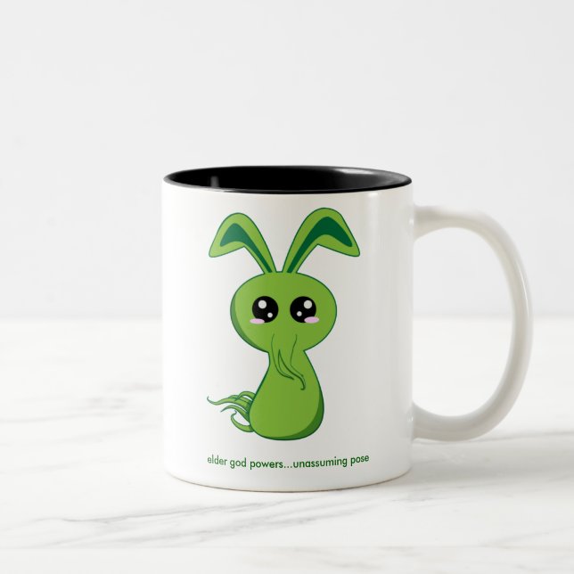 Cthulhu Häschen Zweifarbige Tasse (Rechts)