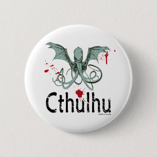Cthulhu Horror-vektorkunst Button