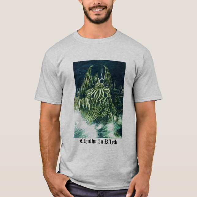 Cthulhu in R'lyeh Shirt (Vorderseite)