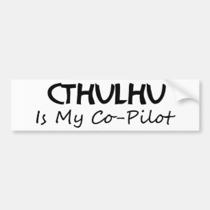 Cthulhu ist mein Kopilot Autoaufkleber