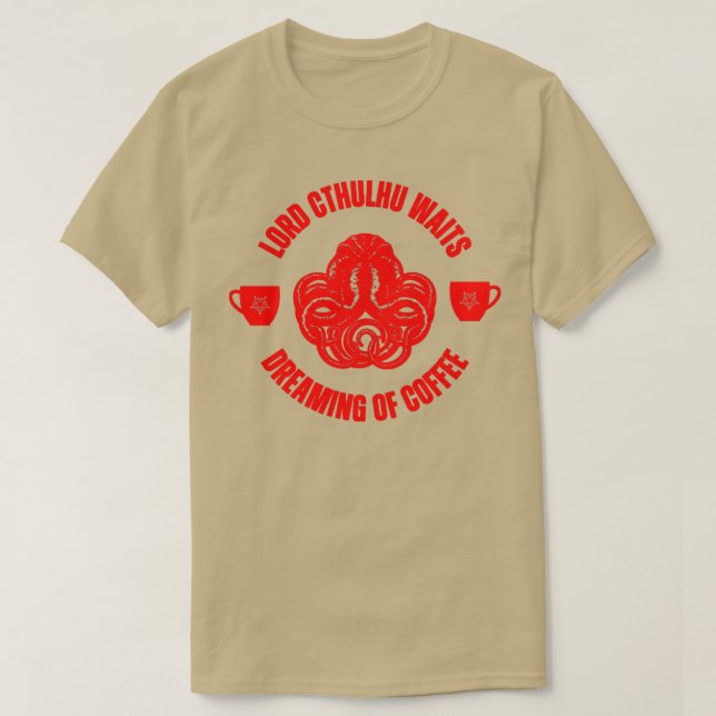 Cthulhu-Kaffee2 T-Shirt (Design vorne)