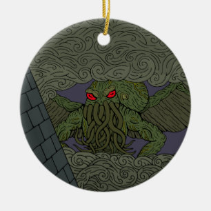 Cthulhu Keramik Ornament