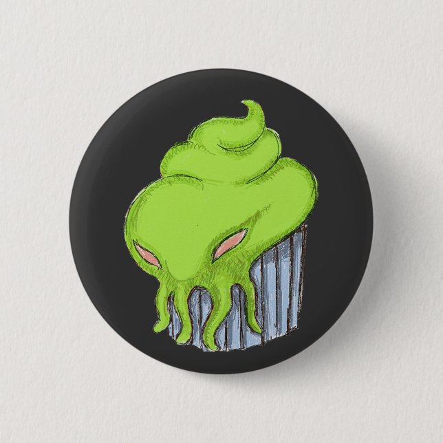 Cthulhu kleiner Kuchen Button (Vorderseite)