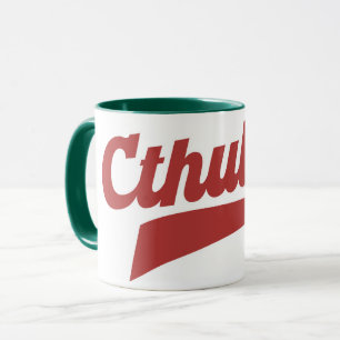 Cthulhu League Script - Vintag Eldritch Lettering Tasse