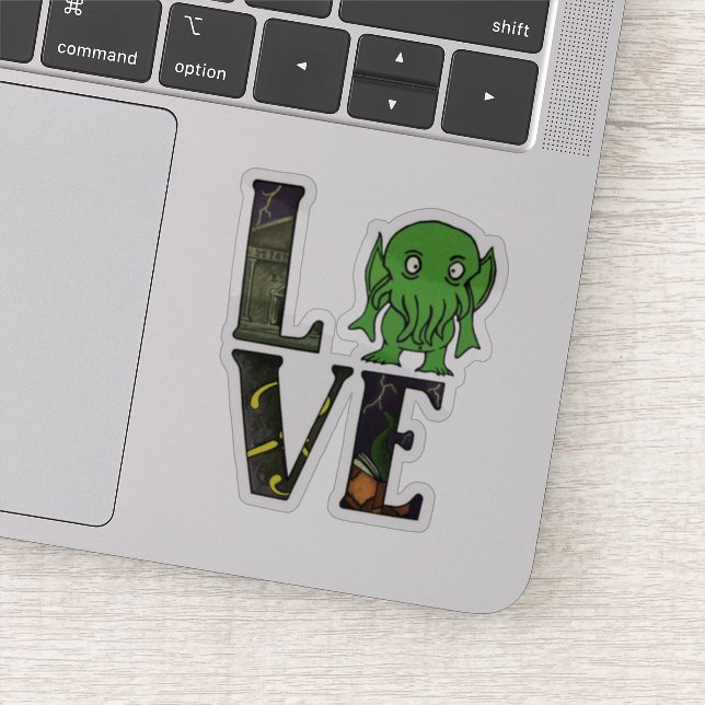 Cthulhu LIEBE Sticker (Detail)