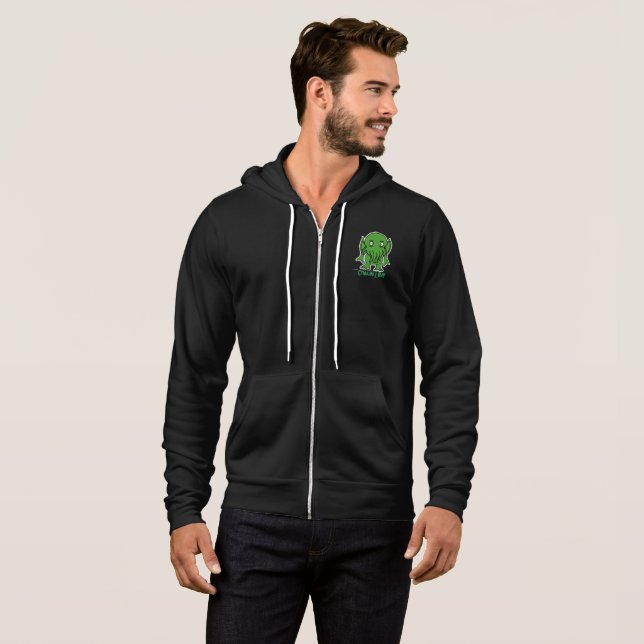 Cthulhu LIEBE Zip Front Hoodie (Vorne ganz)