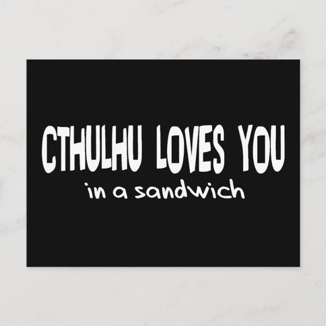 Cthulhu Lieben You Postkarte (Vorderseite)