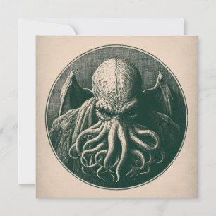 Cthulhu Lovecraft Horror Karte
