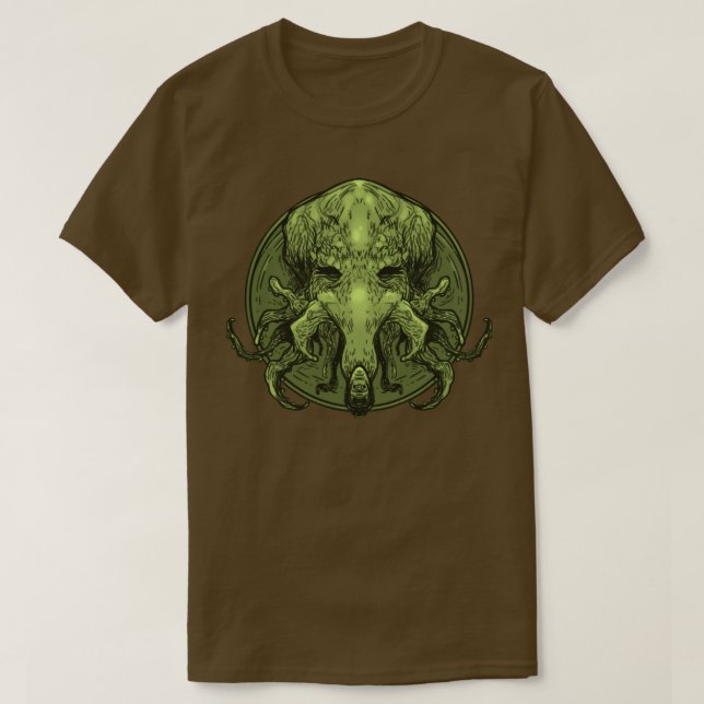 Cthulhu Medallion T-Shirt (Design vorne)
