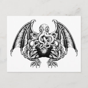 Cthulhu Monster Postkarte