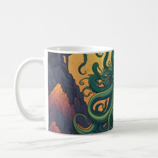 Cthulhu Mystical Symbolism Kaffeetasse (Links)