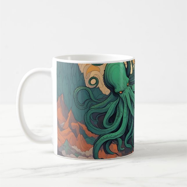 Cthulhu Mystical Symbolism Kaffeetasse (Links)