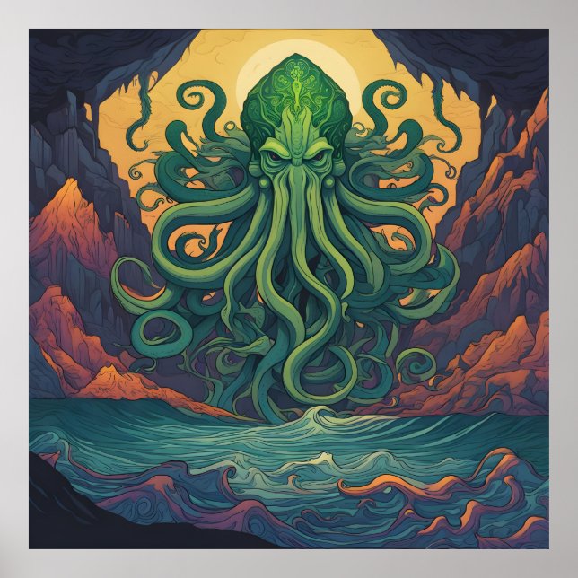 Cthulhu Mystical Symbolism Poster (Vorne)