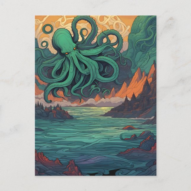Cthulhu Mystical Symbolism Postkarte (Vorderseite)
