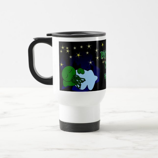 Cthulhu Naptime - wiederverwendbare Reise-Tasse Reisebecher (Links)