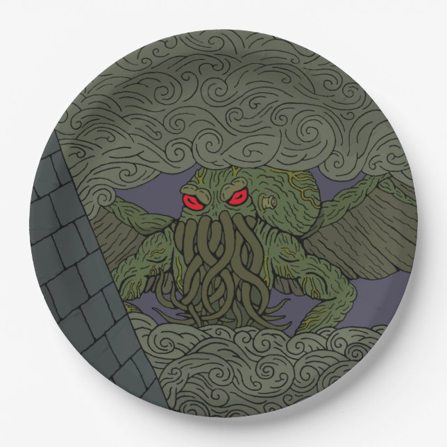Cthulhu Pappteller (Vorderseite)
