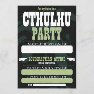 Cthulhu-Party Einladungen