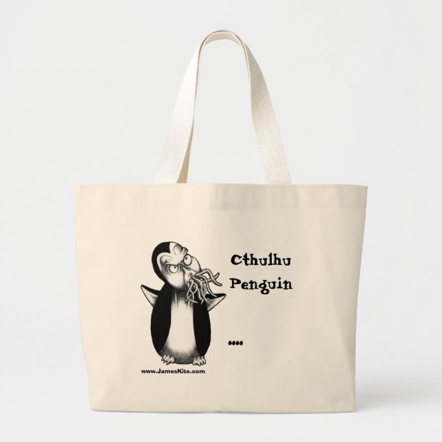 Cthulhu Pinguin: …. Jumbo Stoffbeutel (Vorne)