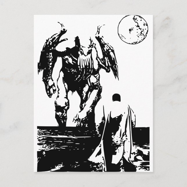 Cthulhu Postkarte (Vorderseite)