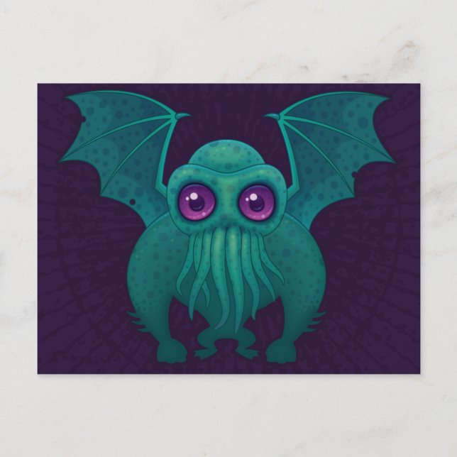 Cthulhu Postkarte (Vorderseite)