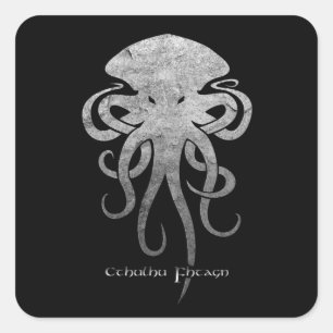 Cthulhu Quadratischer Aufkleber