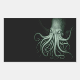 Cthulhu Rechteckiger Aufkleber