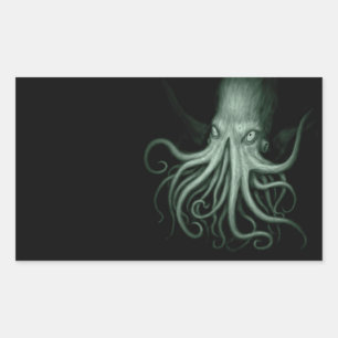 Cthulhu Rechteckiger Aufkleber