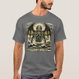 Cthulhu Respektiere die Ältesten Vintage Kosmische T-Shirt
