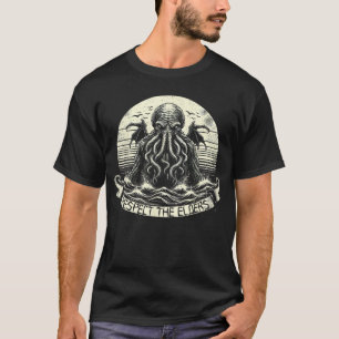 Cthulhu Respektiere die Ältesten Vintage Kosmische T-Shirt
