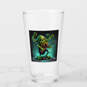Cthulhu Rock 'n Roll Glass Tumbler