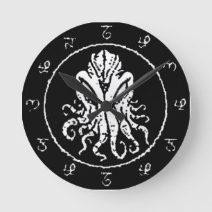 Cthulhu Round Runde Wanduhr