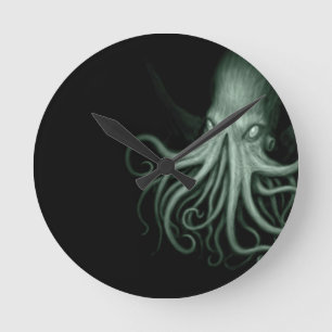 cthulhu runde wanduhr