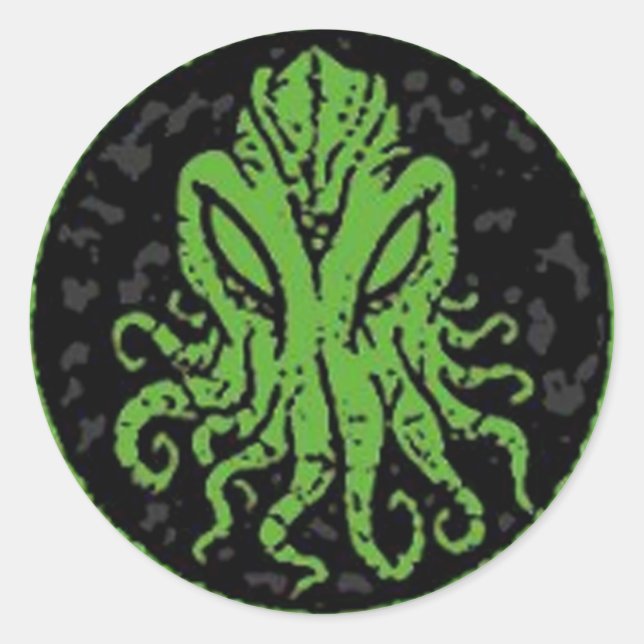 Cthulhu Runder Aufkleber (Vorderseite)