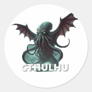 Cthulhu Runder Aufkleber