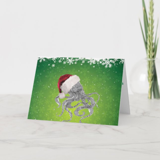 Cthulhu Sankt Feiertagskarte (Vorderseite)