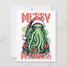 Cthulhu Santa's Merry Madness Blick XMAS Karte