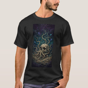 Cthulhu-Schädel — Deep One Rising T-Shirt